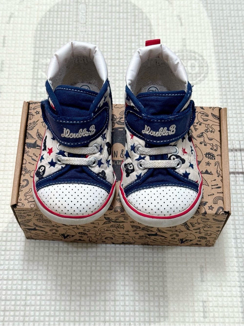 Miki House Double B Second Step High Top Sneakers 14.5cm Toddler Shoes